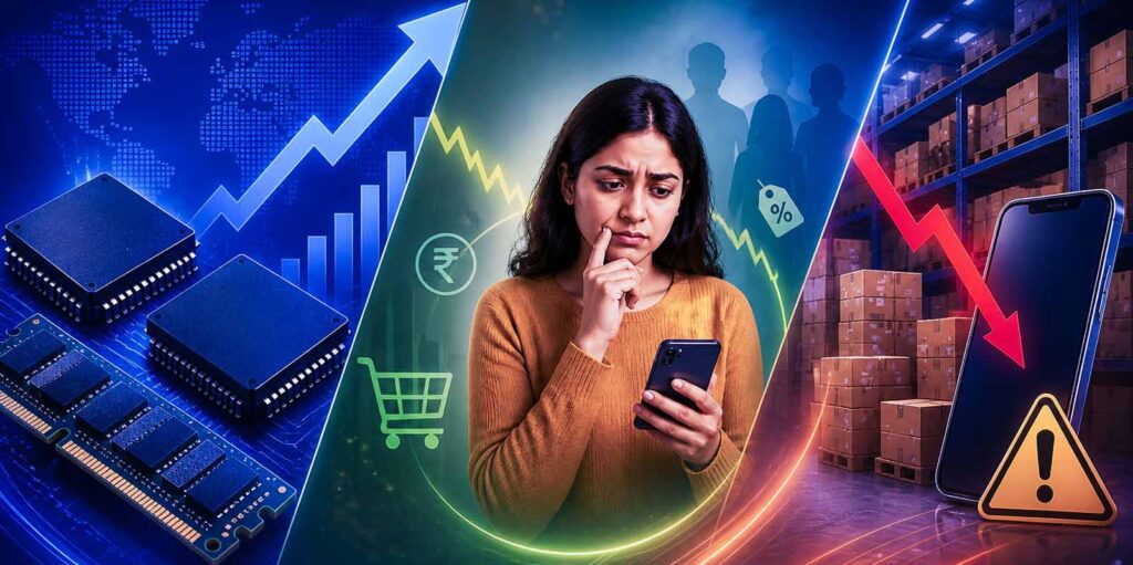 Memory Price Surge, Cautious Consumers, and Channel Stress Drag India Smartphone Market in Q1 2026